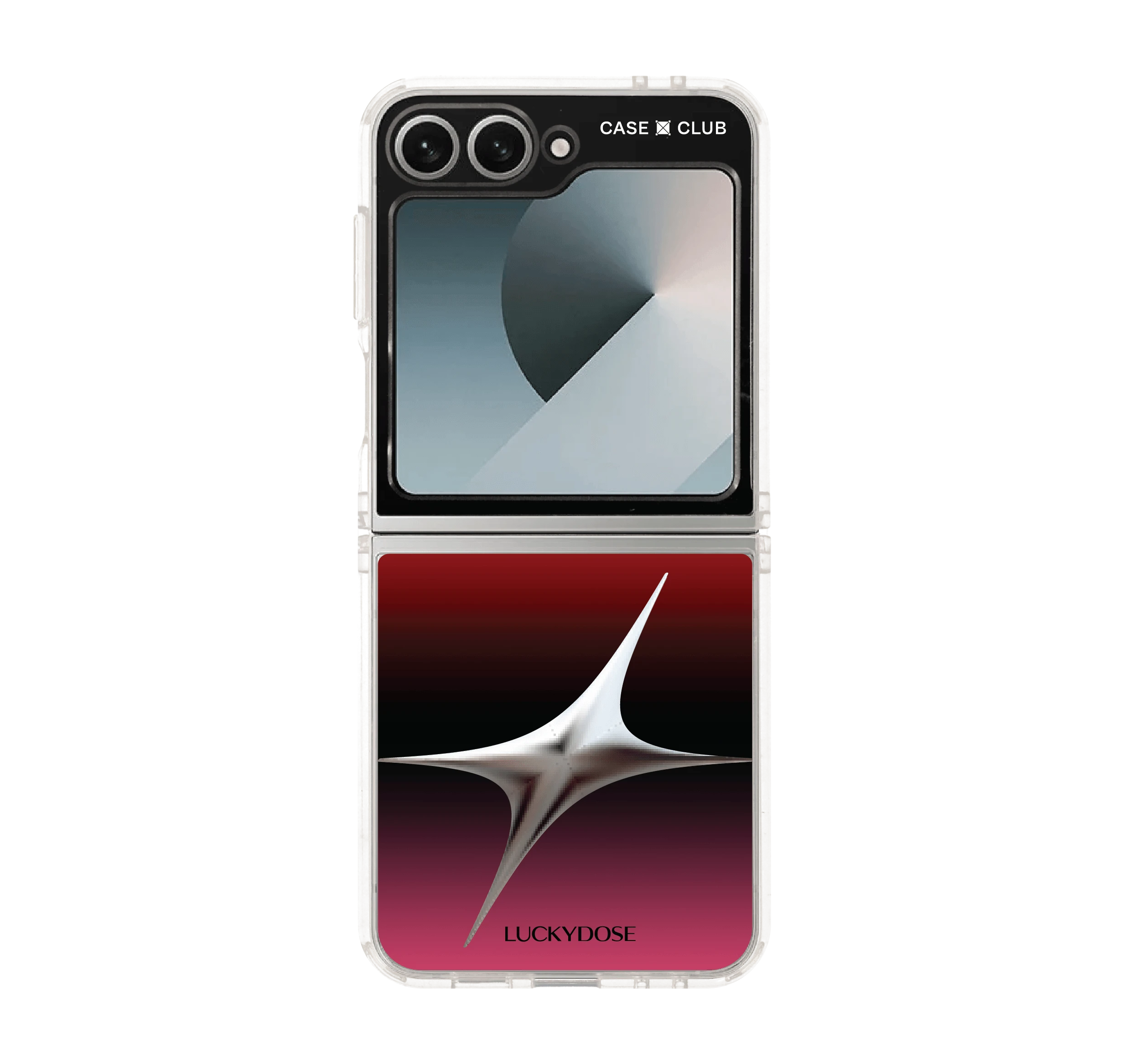 เคสใส samsung galaxy z flip 6 luckydose สีมงคลวันพุธ (กลางคืน)